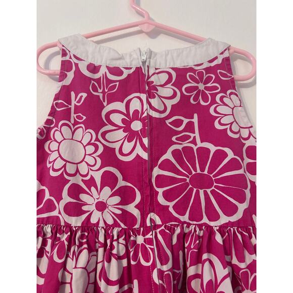 Gymboree Girls Floral Dress White Pink Size 7 Spring Summer - Picture 4 of 6